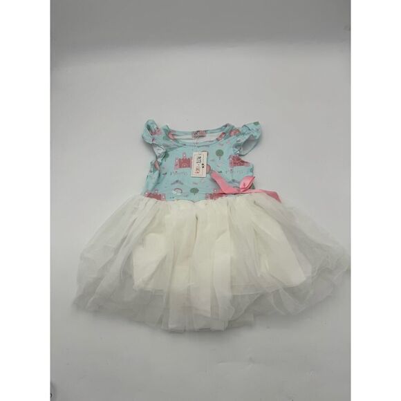 Pete By Lucy Girl's Size 2T Tutu Party Dress Blue/White NWT - Picture 1 of 5